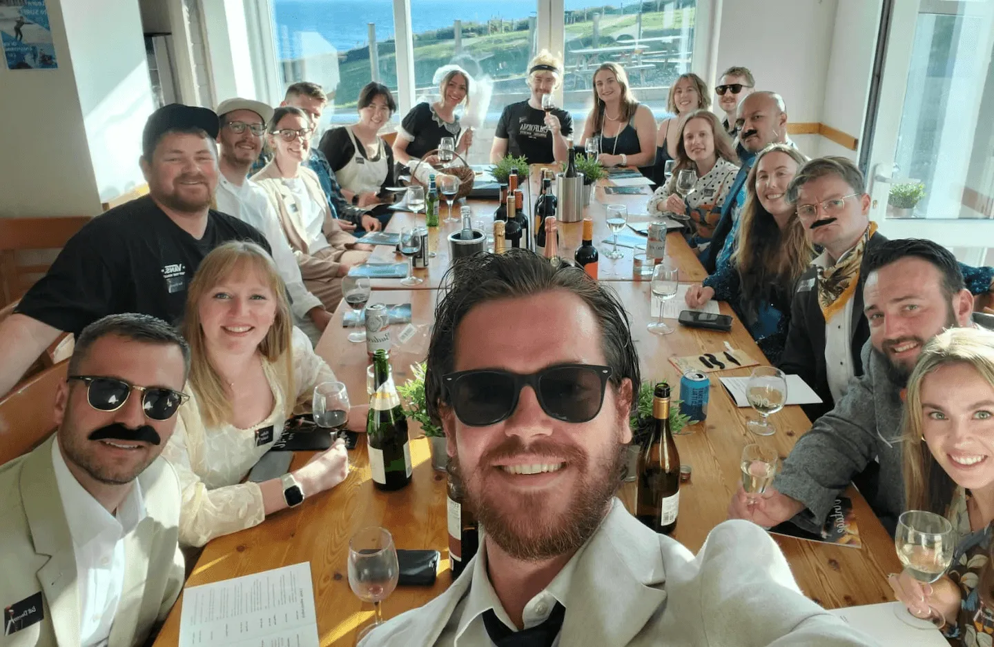 group of people having a party at OA Surf Club